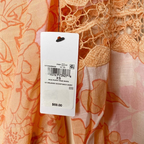 {Guess} floral crotchet detail long sleeve top - Picture 3 of 9